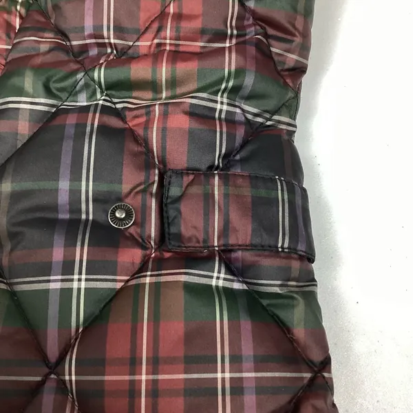 Eddie Bauer Women’s Goose Down Puffer Vest Tartan Plaid Size Small - Image 11