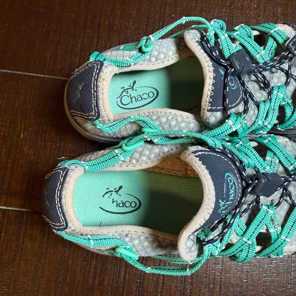 Chacos Outcross Evo 1 Womens 7 Water Hiking Shoes Gray Teal J105368 Gorpcorp - Image 11