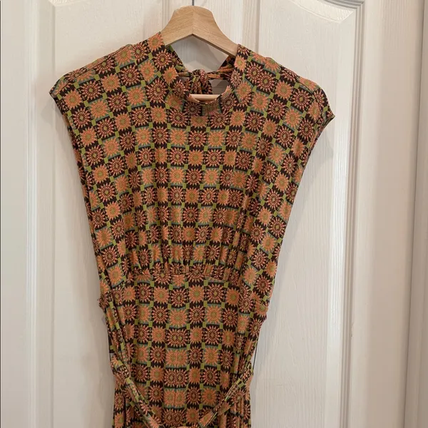 Free People vibe check one piece funky print jumpsuit - Image 6