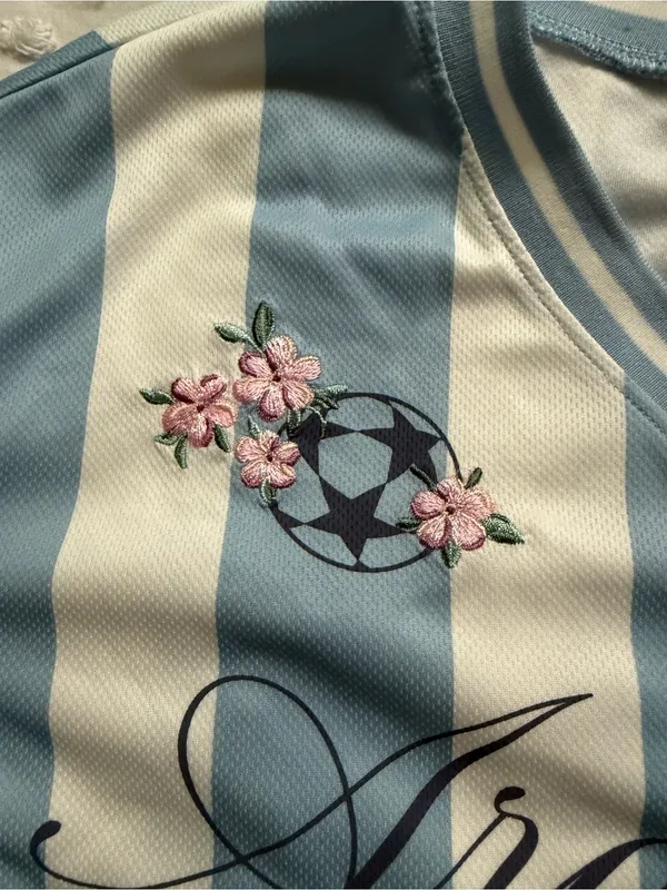 Argentina jersey embroidered - Light Blue & White - Image 5