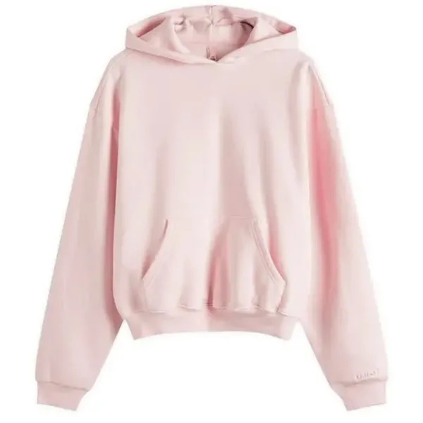SKIMS NWT COTTON FLEECE CLASSIC PULLOVER HOODIE COLOR BARELY PINK SIZE L (Dep) - Image 2