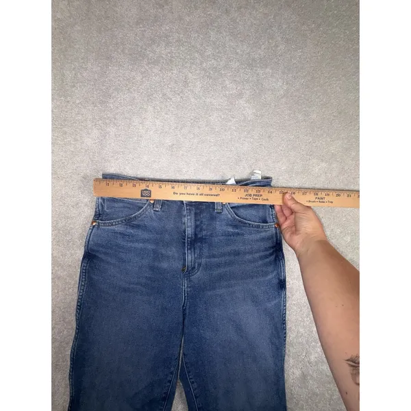 Wrangler Wild West 603 Jeans Women's High Rise Straight Blue Jeans 27 - Image 8