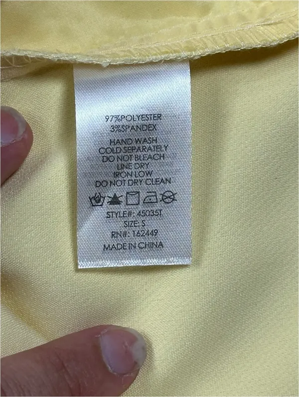 Milk & Honey Women’s Yellow Tailored Vest Size Small V-Neck NWOT Career Chic - Image 6