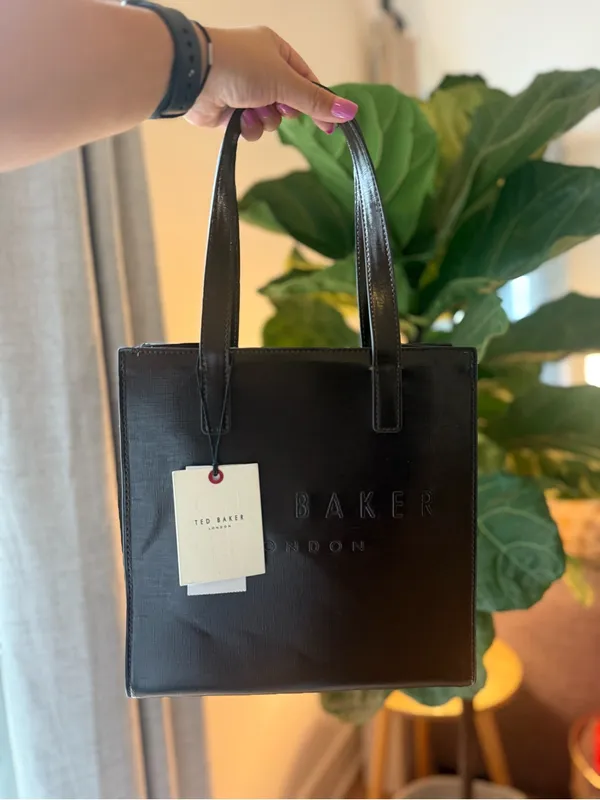 Ted Baker London The Icon Small Tote Embossed In Dark Brown - Image 6