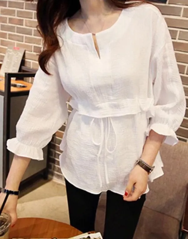 Summer Top White Size M - Image 9