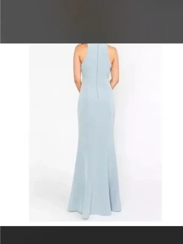 Show Me Your Mumu Chicago High Neck Gown Silver Sage Size M - Image 2
