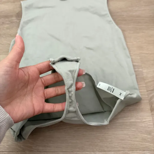 Skims Essential Bodysuit in Mineral Green - Image 6