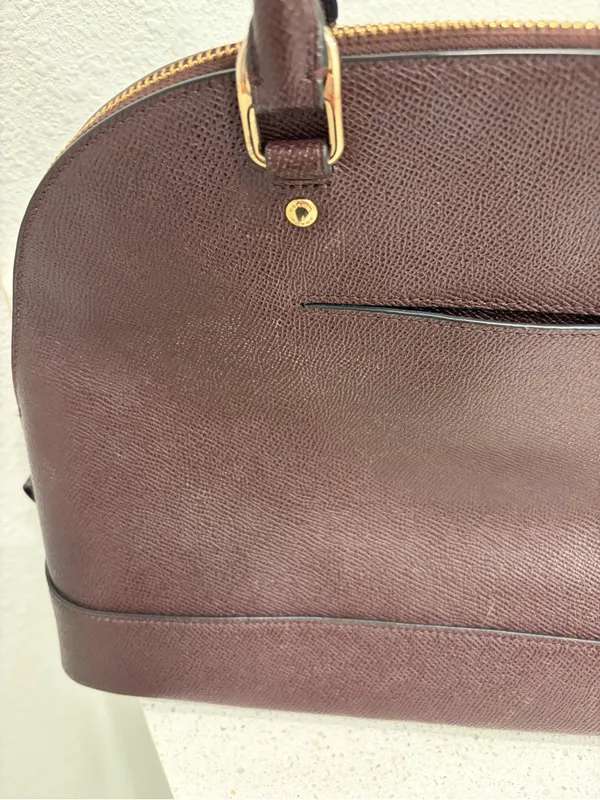 Coach F 57524 Crossgain Leather Satchel Blush Handbag Brown Leather EUC - Image 6