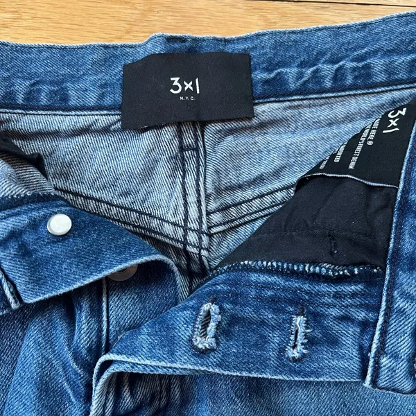 3x1 NYC Button Fly Denim Shorts Size 24 - Image 3