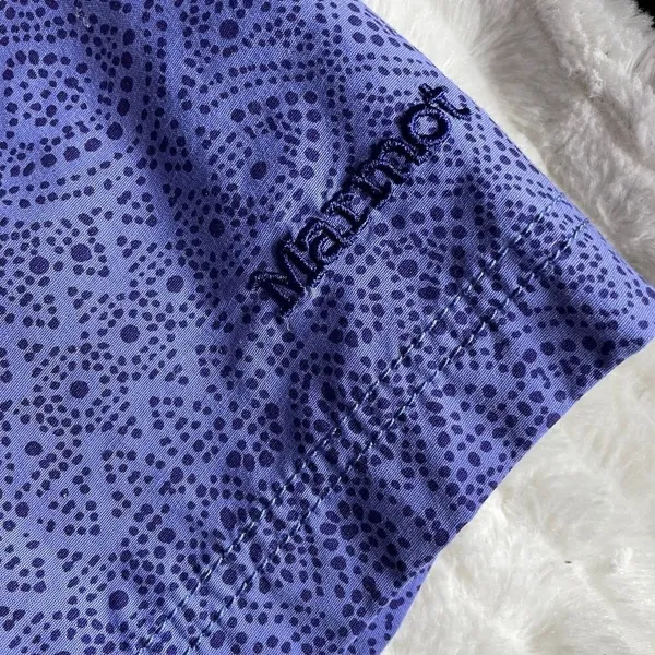 Marmot Ginny‎ Patterned Outdoor Shorts Dot Deep Dusk 6 Purple - Image 5