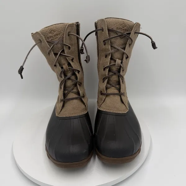Sperry Top-Sider‎ Brown Syren Misty Knit Cuff Waterproof Duck Boots Women's 11 - Image 3