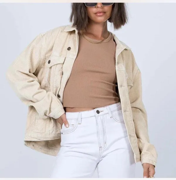 Princess Polly Western Cord Jacket - Image 2