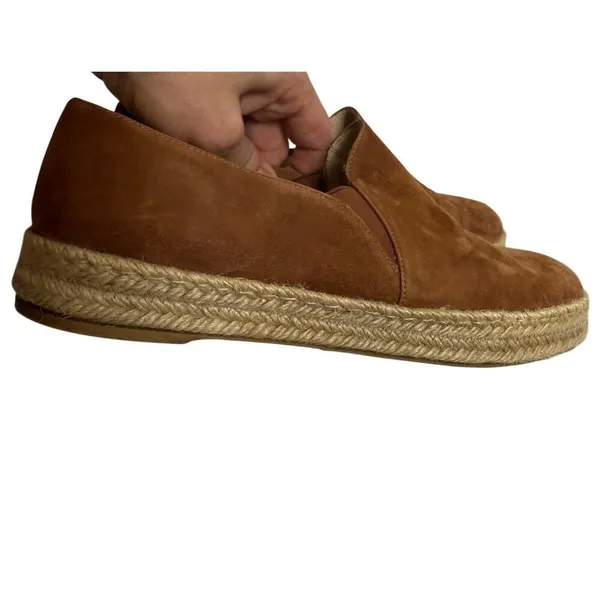 Stuart Weitzman Nugal Tan Suede Flats Women's Sz. 8 - Image 7