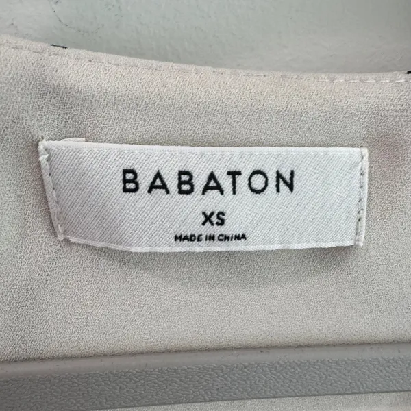 Babaton Aritzia Fox‎ Line Art Print V-Neck Blouse Cream Black XS - Image 2