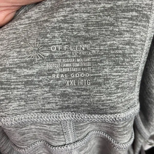 Aerie Offline Gray The Hugger High Waisted Bootcut Leggings Sz.XXL - Image 8