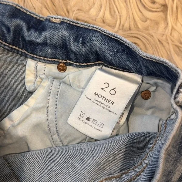Mother Denim - the stunner ankle step fray Jeans size 26 - Image 4