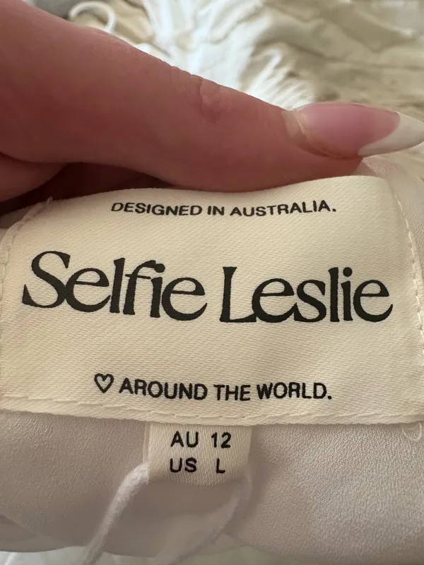 selfie leslie santiago cut-out ruffle mini dress - Image 5