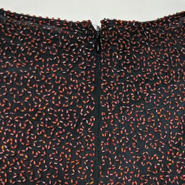 Laurence Kazar Vintage Beaded Top - Size L - GUC - Image 5