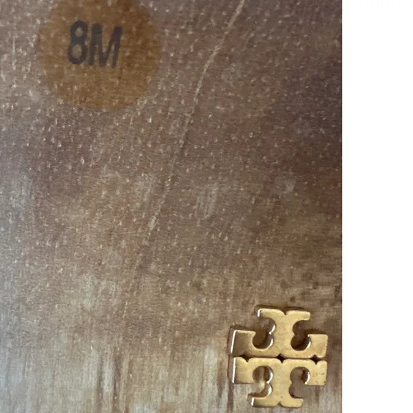 Tory Burch Jessa Leather Wood Sandals Size 8‎ - Image 8