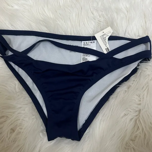 Urban Outfitters Out from Under Navy Blue Bikini Bottoms size M NWT - Image 7