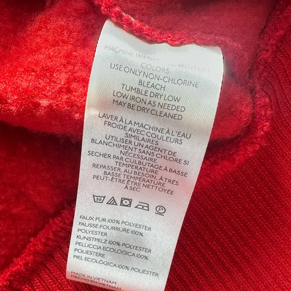 Free People Cozy Up Cardigan in High Risk Red Size Large - Image 9