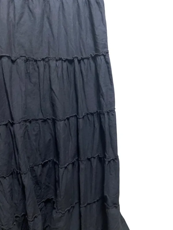 Style & Co. Gauzy Cotton Maxi Skirt Black Size XL Beach Boho Coastal Vacation - Image 6