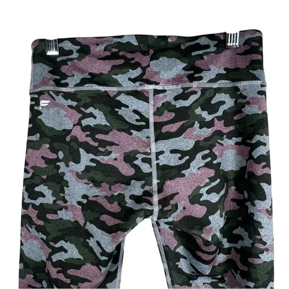 Fabletics Define Powerhold Leggings Womens S‎ Rosebloom Pink Green Gray Camo - Image 6