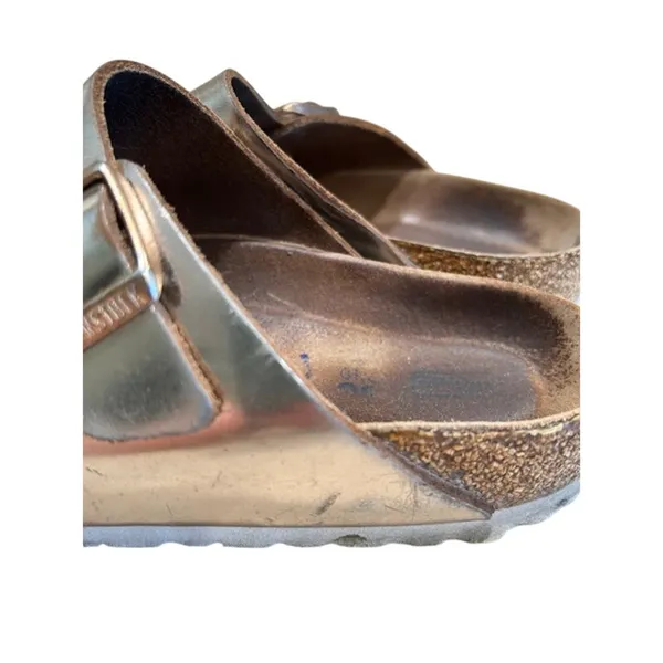 Birkenstock Arizona Chunky Platform Sandals Metallic Silver 36 EU / 5-5.5 US - Image 5