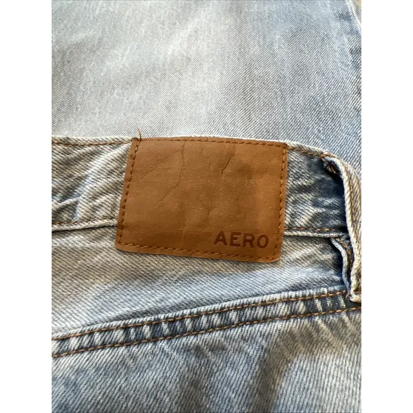 Aeropostale Women's High Rise Super Wide Leg Jeans Size 12 Light Wash Baggy Boho - Image 6