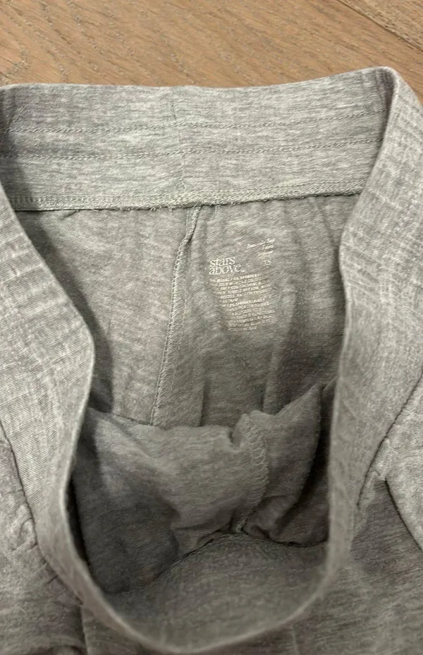 Stars Above Gray Sleep Shorts - Image 2