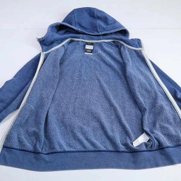 Nike New York Yankees Hoodie Women Small Blue Full Zip MLB Script Faded - Image 3