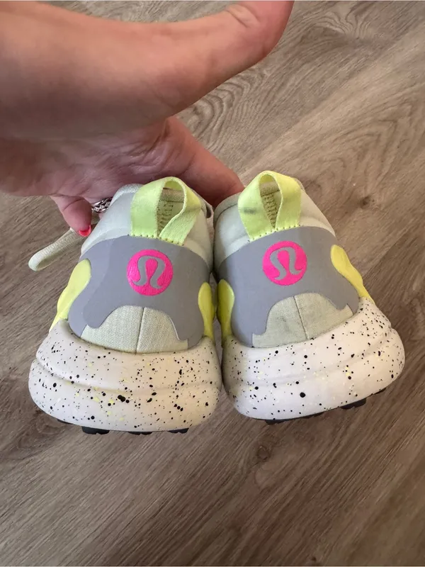 Lululemon Blissfeel Trail Run Dewy Sneakers Tennis Shoes Green Gray Pink 8 - Image 5
