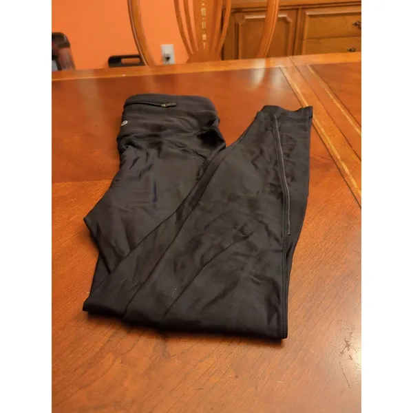 LULULEMON Women's Wunder Under High-Rise Cotton Black Pants Leggings Size 6 - Image 3
