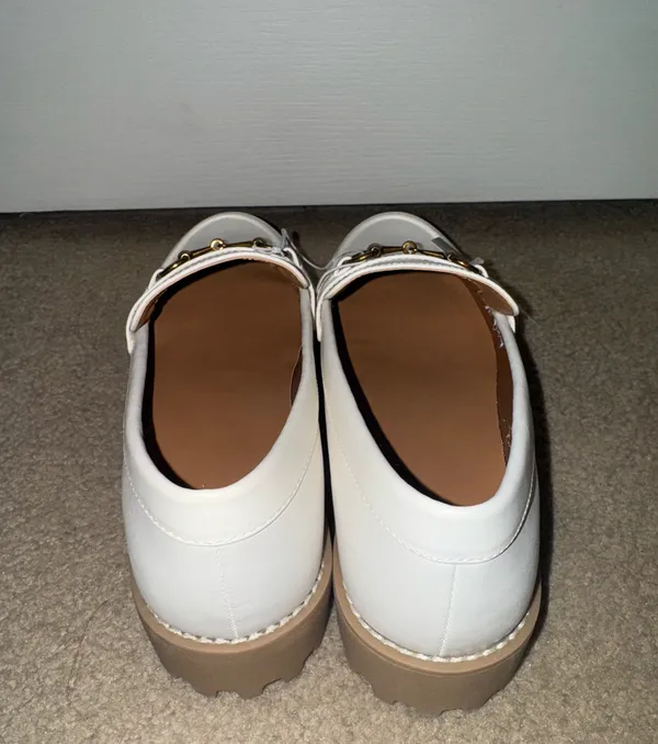 White target a new day loafers with gold chain accent nwt - Image 4