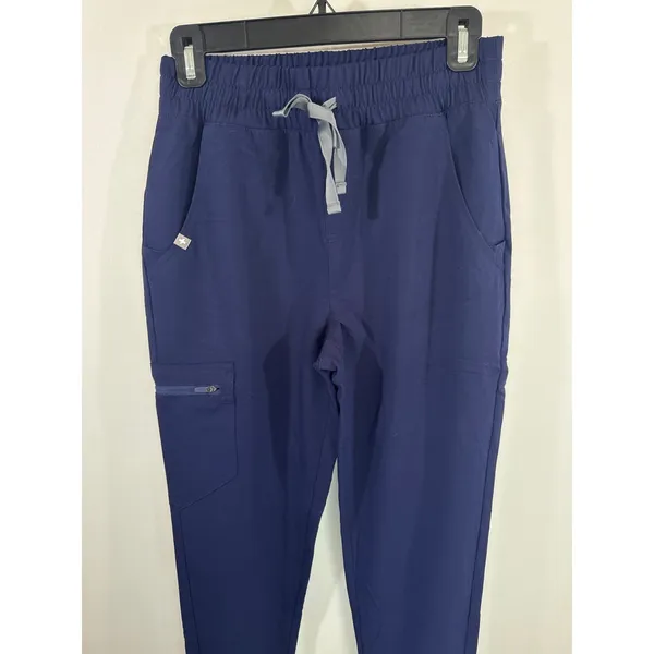 FIGS Zamora High‎ Waisted Jogger Scrub Pants Navy Blue XS NWT - Image 3