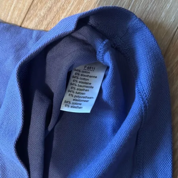 Lacoste‎ vintage purple tank top size 40 with green crocodile - Image 3