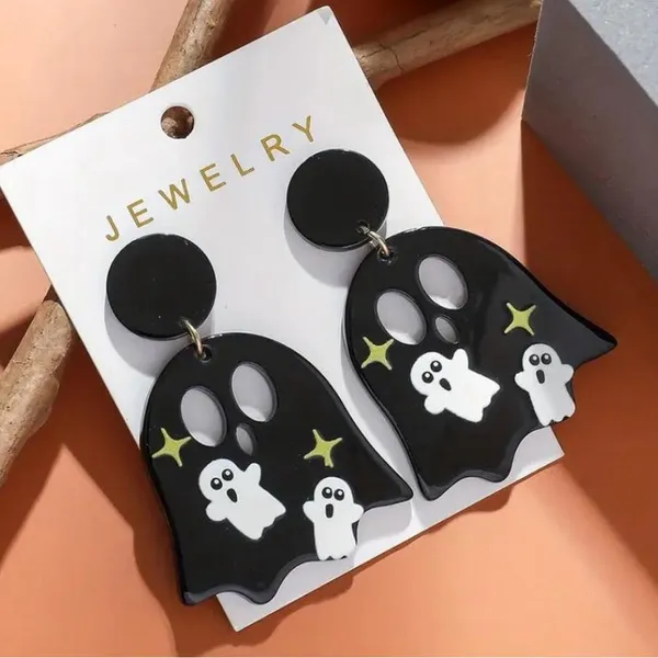 Boutique Ghost earrings with a spooky vibe #halloween #spooky - Image 3