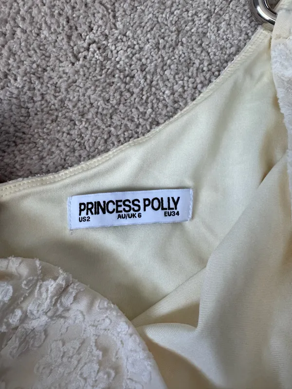 Princess Polly One Shoulder Top | US 2 | very light yellow | never worn - Image 4