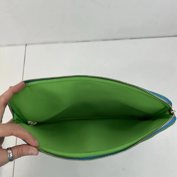 Kate Spade 12.5" Laptop Sleeve Blue Green Striped Neoprene Tech Case Bag Pouch - Image 10