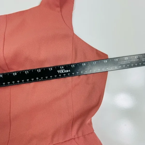 Shinestar Salmon Coral Wide Leg Tie Back‎ Pant Jumpsuit Crop Romper Large - Image 9