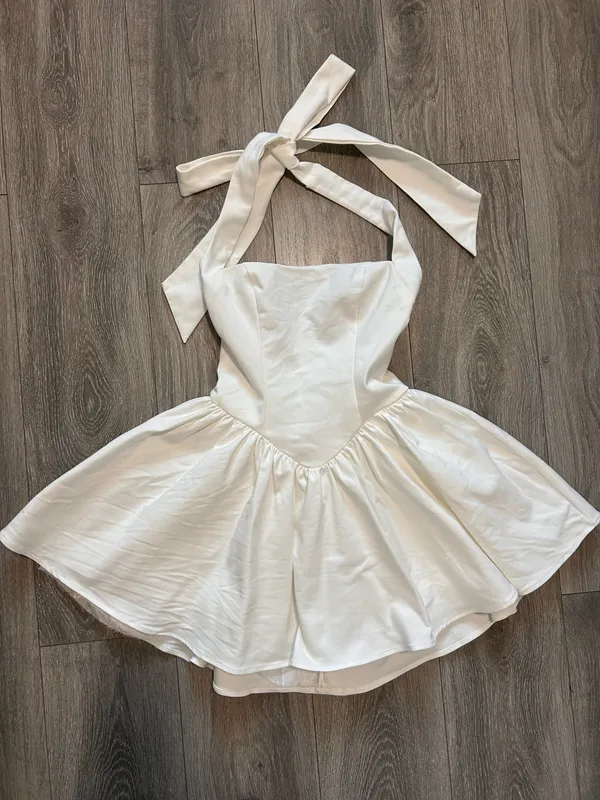 New Showpo Helda Mini Dress Halter Tie Neck Corset Dress - Small MSRP $119 - Image 6