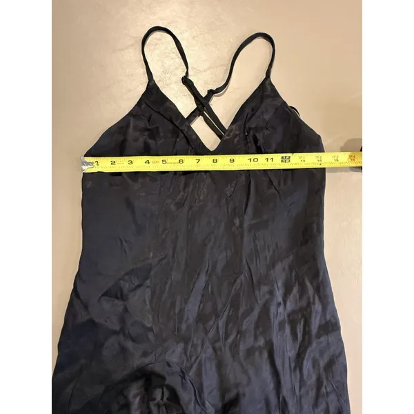 Women’s Bardot Arella Dress Asymmetrical High Low Open Back V Neck Black 8 M - Image 8