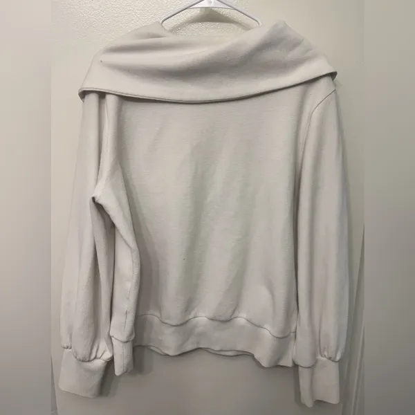 Wide Collar Quarter Zip Sweater | Cozy Casual Pullover | Preppy Knit Top - Image 2