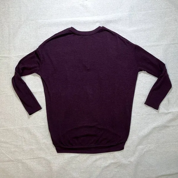 Wilfred Free - Aritzia | Plum Long Sleeve Tunic Top | Small - Image 2