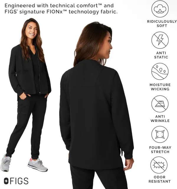 Women’s FIGS Scrub Bellery Jacket - Image 3