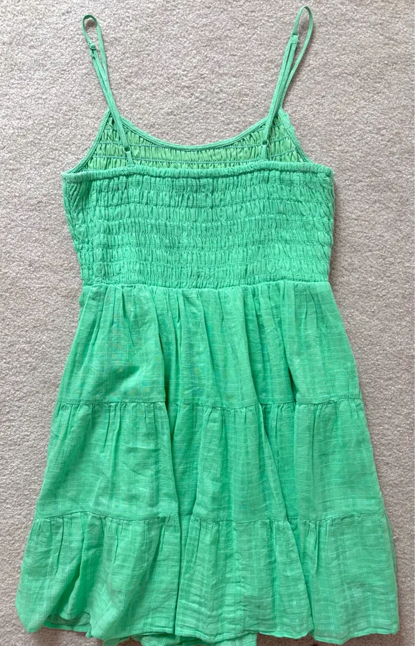 American Eagle Outfitters Green Mini Dress Ruffle - Image 2