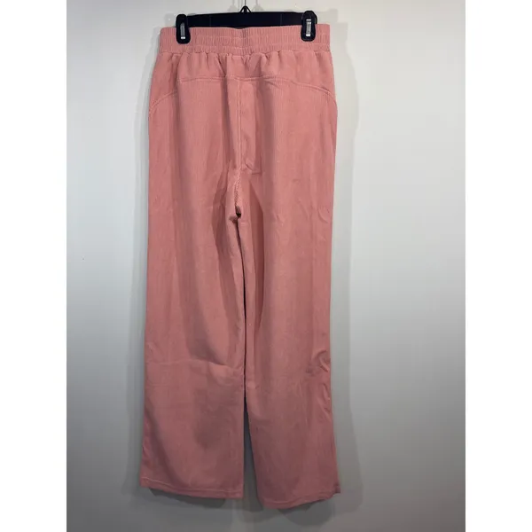 Halara Pink Corduroy Pul On Wide Leg Pants Women's MED Tall NWT Academia‎ Preppy - Image 6