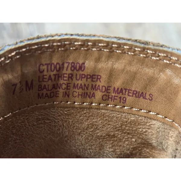 Comfortiva Align Bootie Zip Leather Weather Proof Ankle Boots Size 7.5M Brown - Image 4