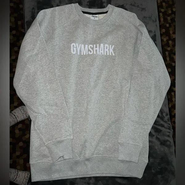 Gymshark Heather Gray Crewneck Sweatshirt Size Medium - Image 5