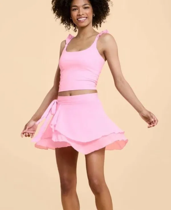 Blogilates Women's Dance Studio Wrap Skort Pink - Image 2
